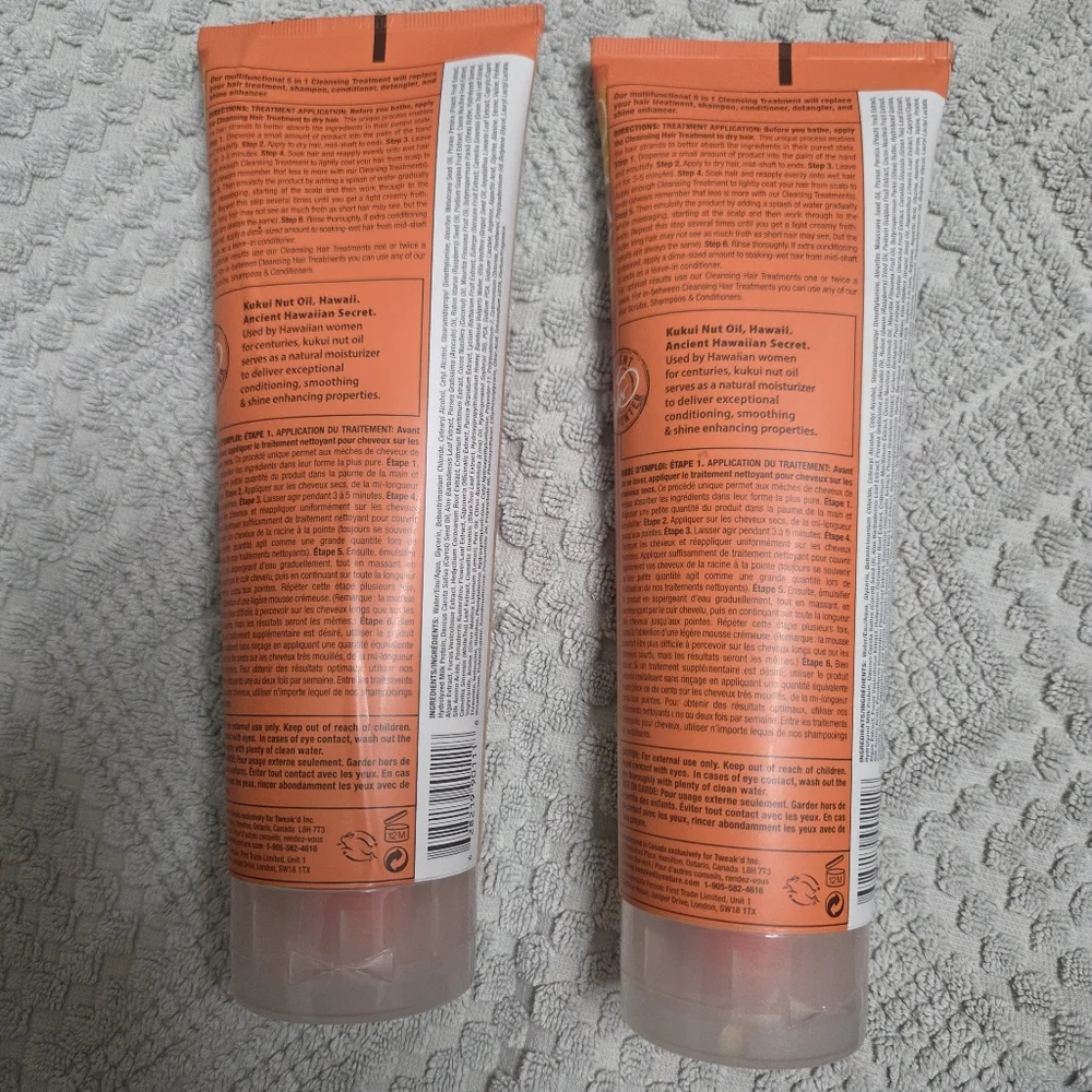Peaches & Fresh Cream Hair Cleanser Treatment Bundle Tweak'd By Nature